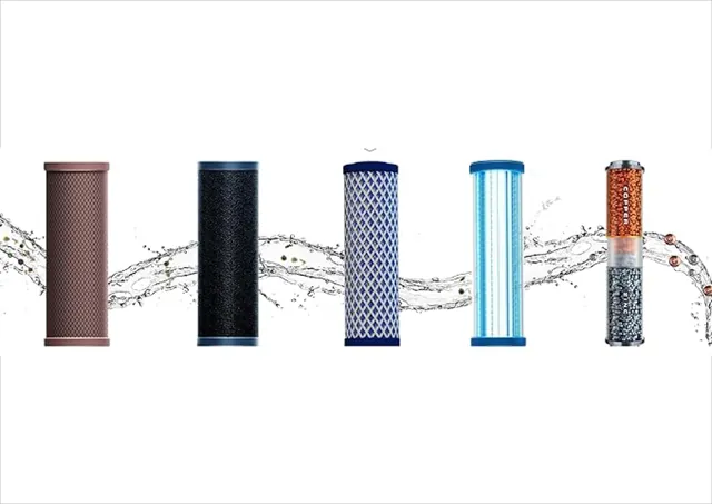 Filter step for a bottleless water cooler
